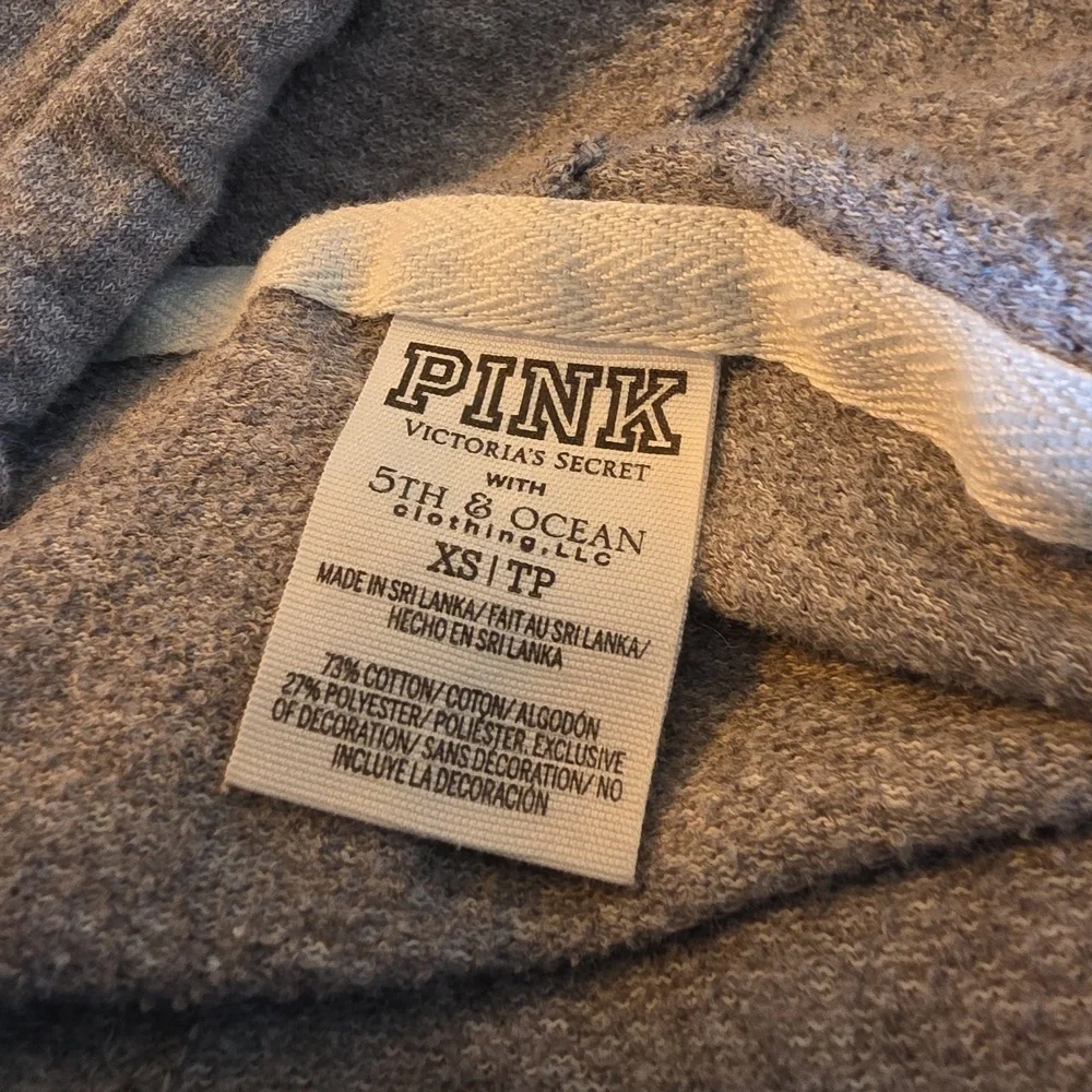 PINK Victoria's Secret Gray and Orange Giants Hoodie